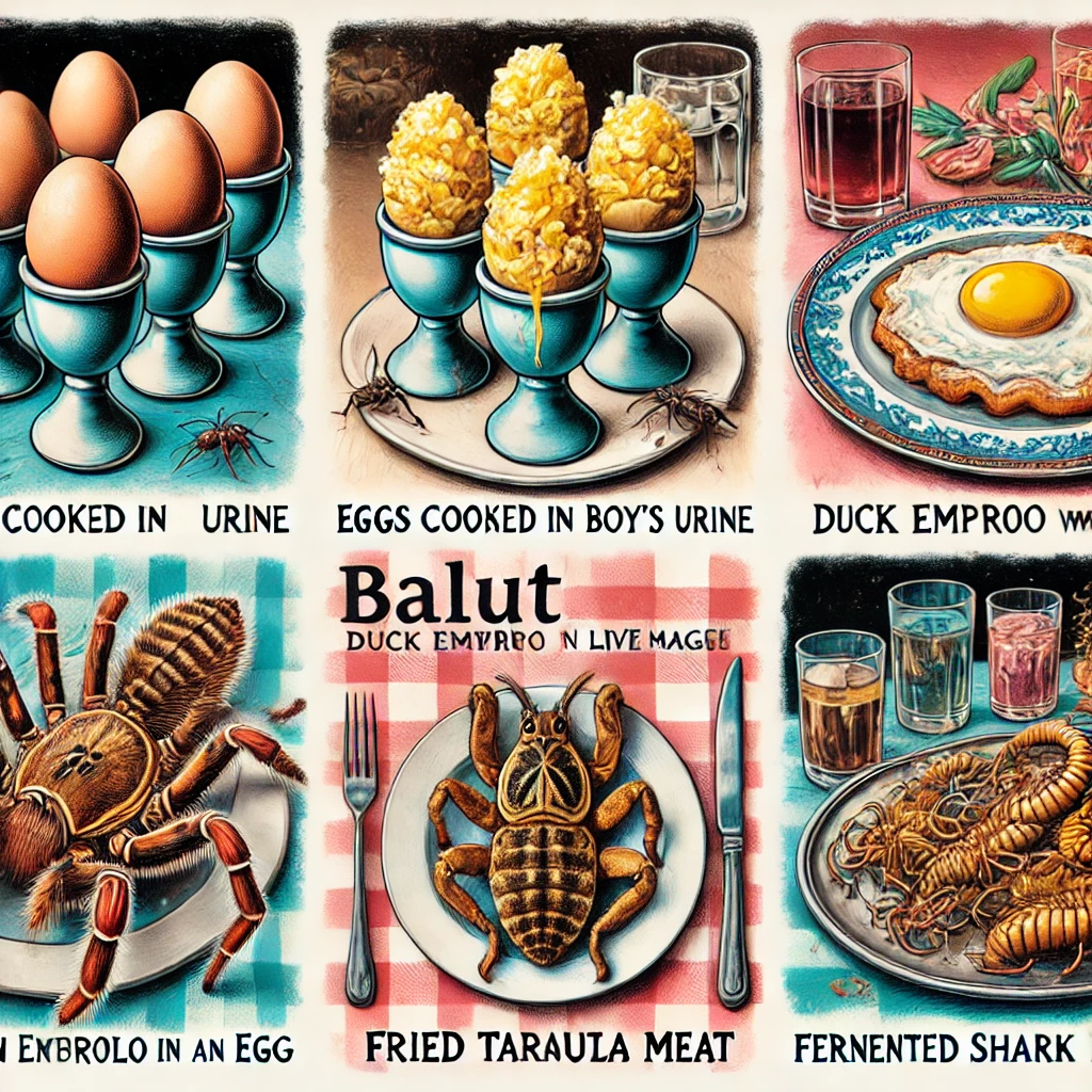 Šokující delikatesy světa: Od vajec vařených v moči po sýr plný červů – ochutnali byste?